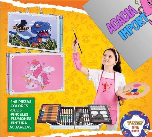MEGA SET DE ARTE PREMIUM METALICO - ORIGINAL.