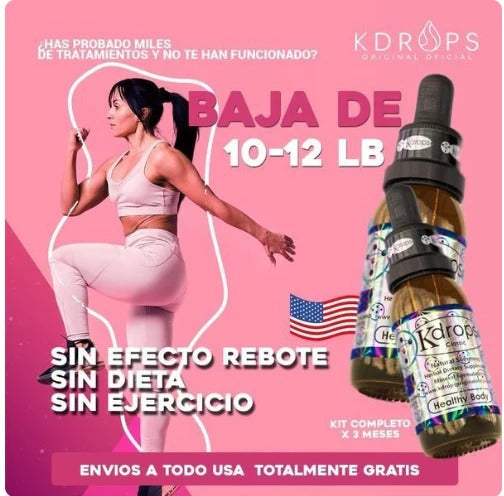Kdrops 100% Original- REDUCE MEDIDAS EN TAN SOLO SEMANAS