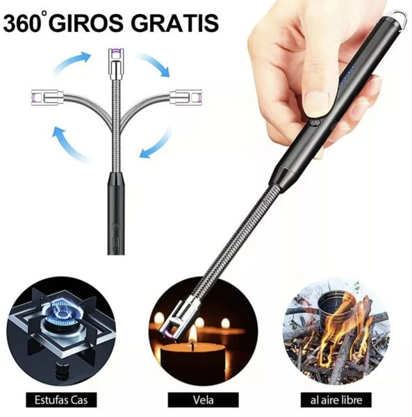 ENCENDEDOR ELECTRICO RECARGABLE USB